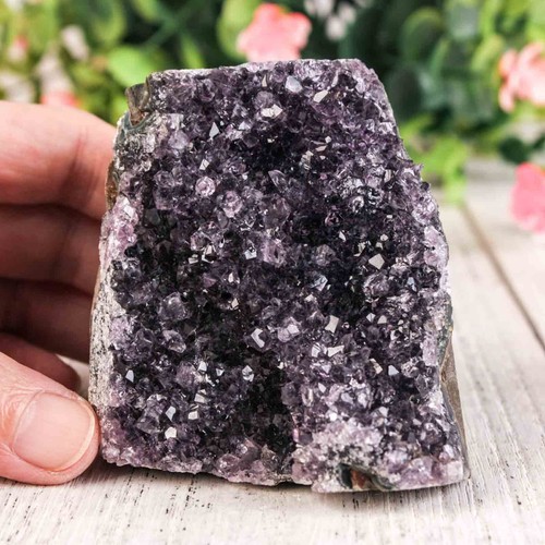 386g 71mm natural - natural, amethyst
