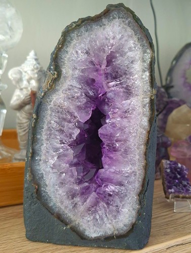 Amethyst geode crystal - geode,