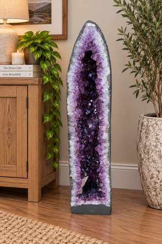 Very tall amethyst crystal - very,