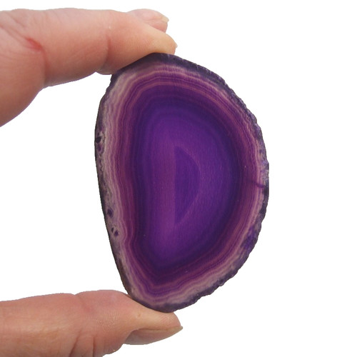 Banded purple agate - agate, geode