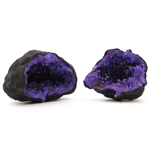 Coloured calsite geodes - calsite,