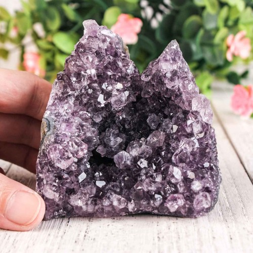 348g 80mm natural amethyst - 348g,