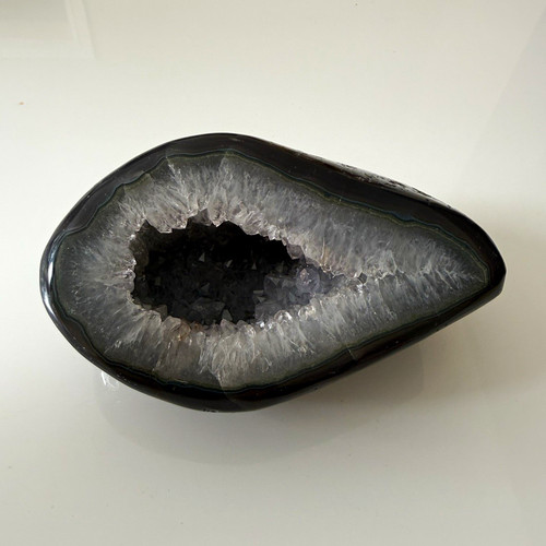 Polished agate geode - agate, mineral
