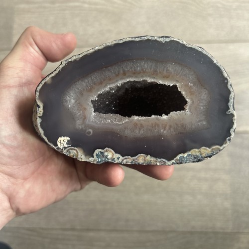 Polished agate geode - polished, mineral