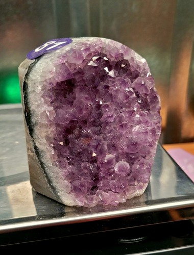 Amethyst cut base geode 780g - amethyst,