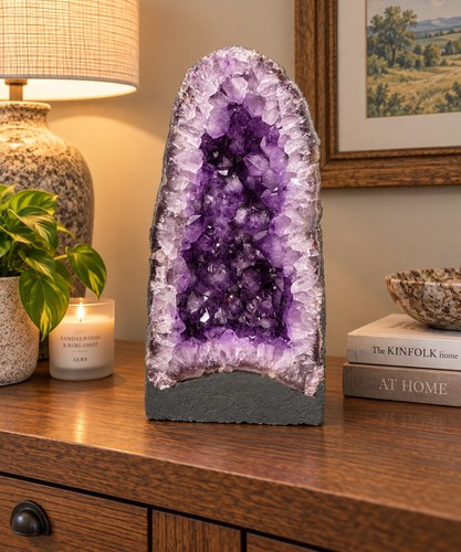 Amethyst crystal geode - amethyst, 1164