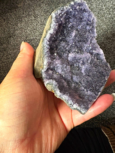 Black amethyst crystal purple - black,