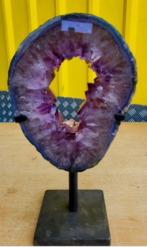 Amethyst portal geode ring - geode,