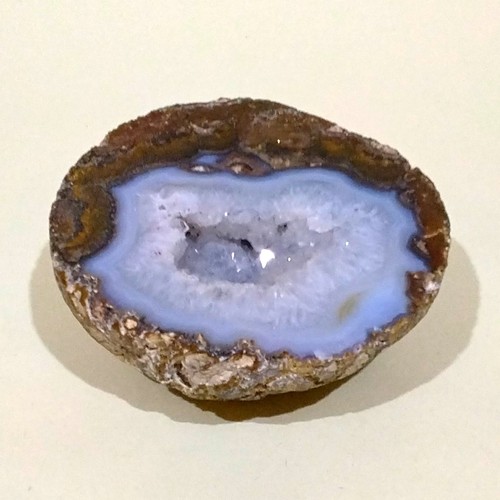Polished natural agate geode - polished,