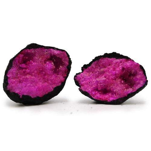 Coloured calsite geodes - calsite,