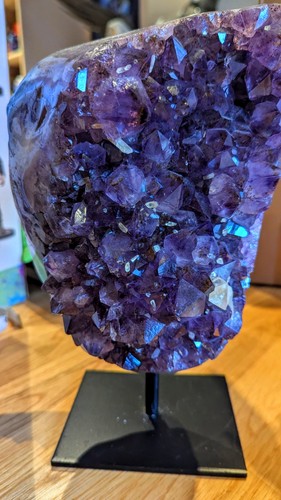 Deep purple amethyst geode - purple,