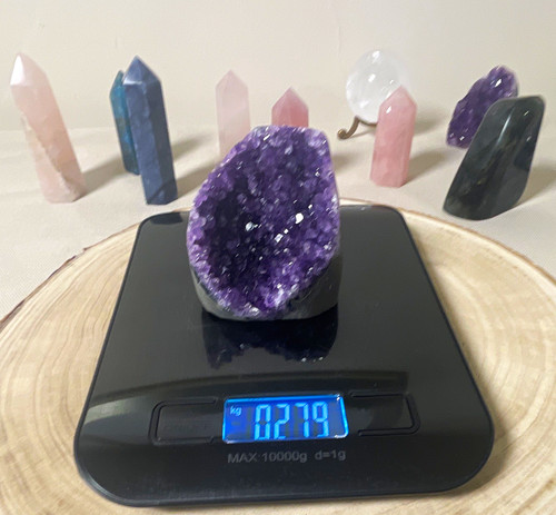 Natural polished amethyst - natural,