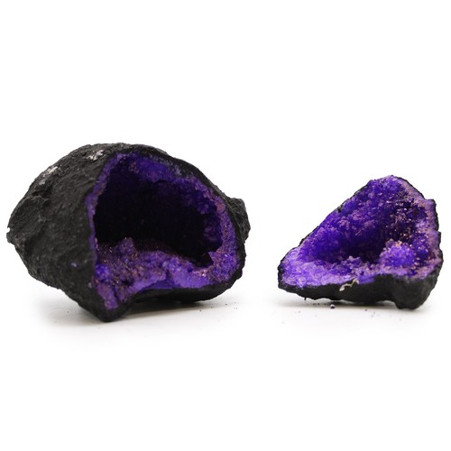 Coloured calsite geodes - geodes,