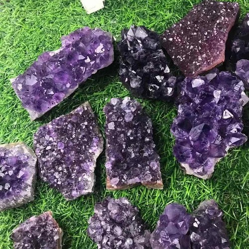 Natural amethyst cluster - amethyst,