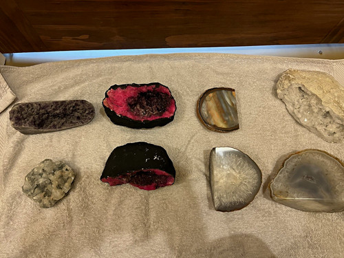 Natural unpolished geode - unpolished,