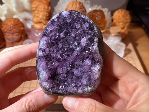 Natural amethyst geode quartz - amethyst,