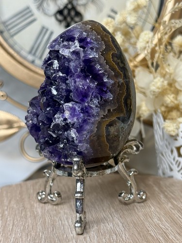 Aaa natural amethyst geode - aaa, egg