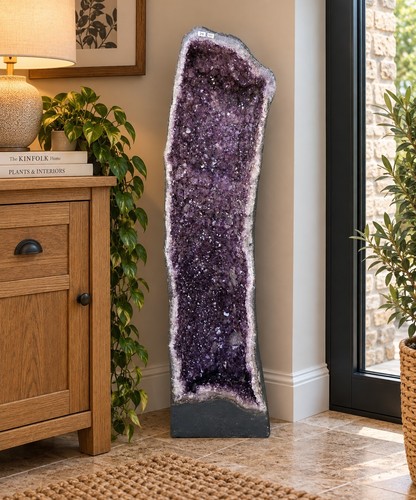 Very tall amethyst crystal - tall,
