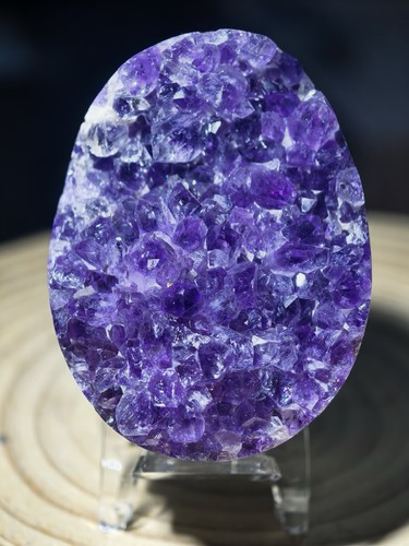 Natural amethyst geode egg - amethyst,