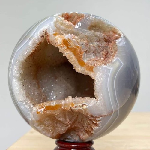 39lb natural agate geode - 3.39lb,